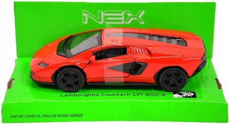 Welly 1:34 Lamborghini Countach Lpi 800-4 Red