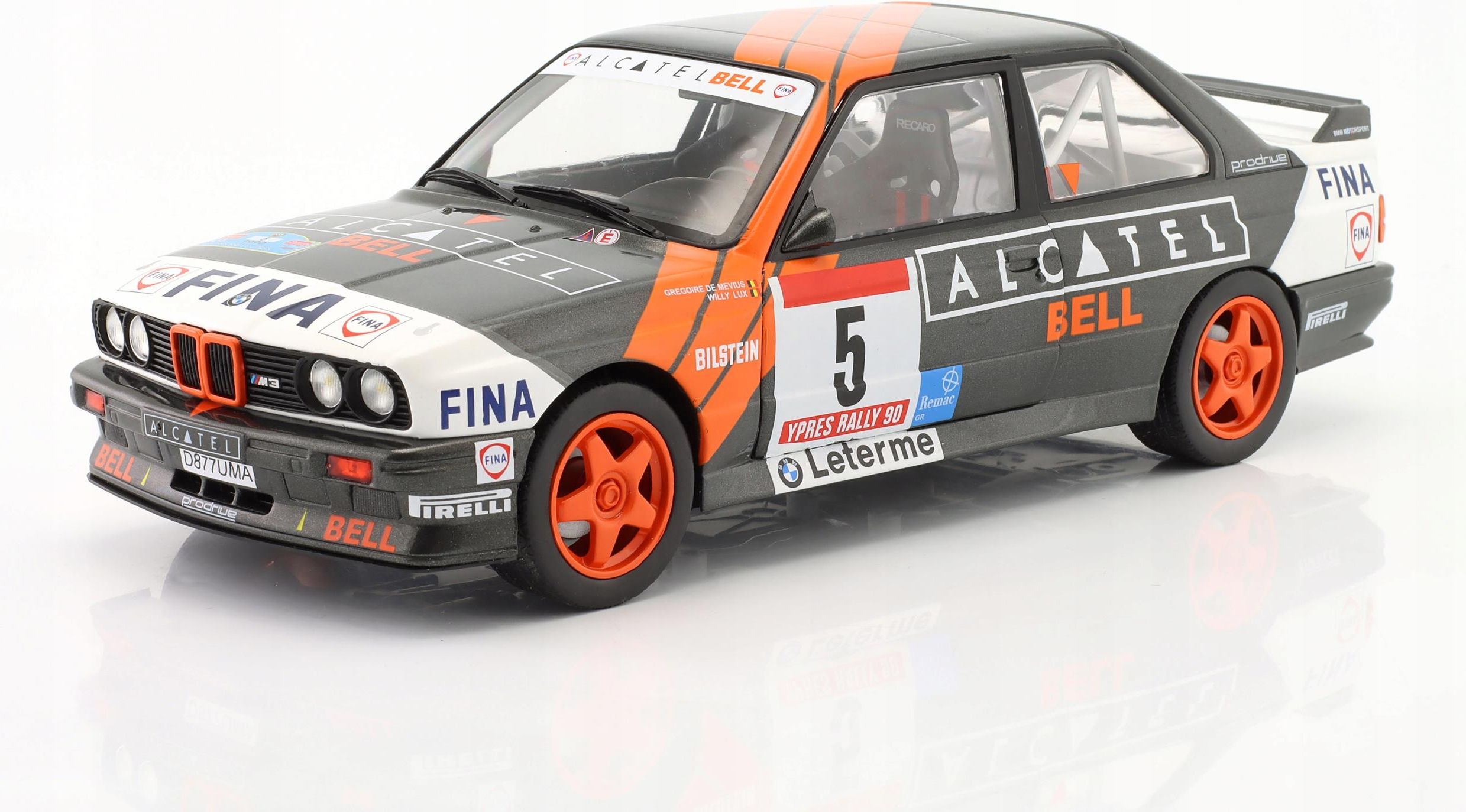 Solido BMW Radu 3  E30  Gr.a N 1 3. Rally Principe Asturias 1992 Jose Maria Ponce Jose Carlos Deniz 1 18 Zlta