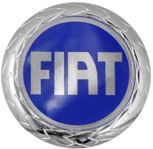 Emblemat znaczek logo FIAT przód 74mm niebieski