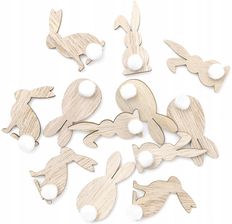 Zdjęcie Dpcraft Drewniane Króliczki Samoprzylepne 12szt. Dpdn-172 D - Szczecin