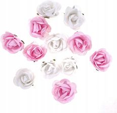 Zdjęcie Dpcraft Róże Papierowe Białe Różowe Op 12szt. Dp Craft - Jawor
