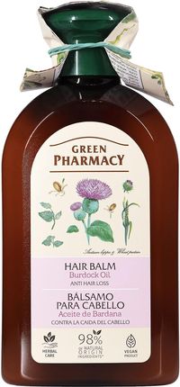 Green Pharmacy Balsam Do Włosów Osłabionych Olejek Łopianowy 300 ml 