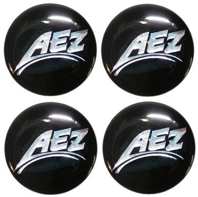 Naklejki na kołpaki emblemat AEZ 60mm silikonowe