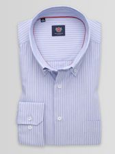 Zdjęcie Błękitna klasyczna koszula w prążki - Siewierz