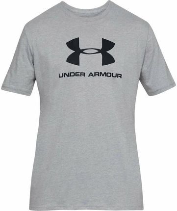 Under Armour Men's UA Sportstyle Logo Short Sleeve Steel Light Heather/Black M