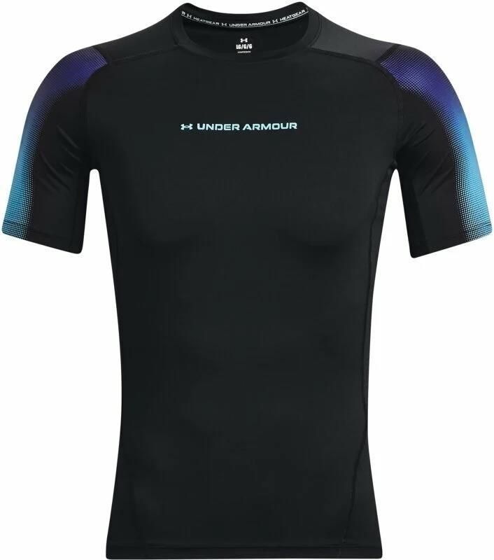 Under Armour Men's UA HeatGear Armour Novelty Short Sleeve Black/Blue