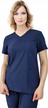 M&C Bluza Medyczna Elastyczna Granat Regular Fit Xl