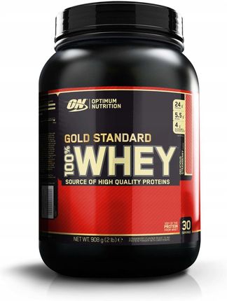 Optimum Nutrition Gold Standard 100% Whey Protein, biała czekolada malina - 900 g