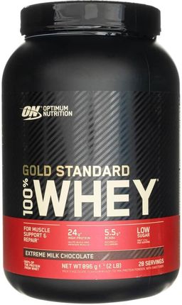 Optimum Nutrition Gold Standard 100% Whey Protein, ekstremalna czekolada mleczna - 896 g