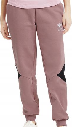 Spodnie dresowe damskie Puma Rebel Pants S różowe
