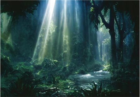 Wallarena Fototapeta Tropikalny Las Dżungla Liście 416x254 14556VEXXXL