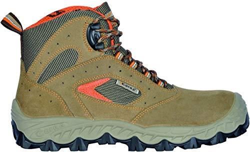 Scarpe Sicurezza Cofra New Ionio – Taglia 45 S1 P SRC, Pelle Scamosciata E Tessuto, Suola Doppia Densità, Marrone