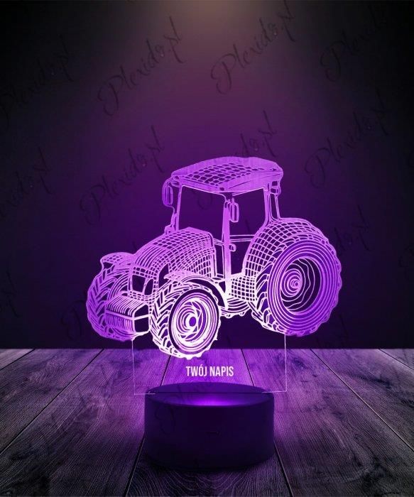 Lampka LED 3D Plexido Traktor