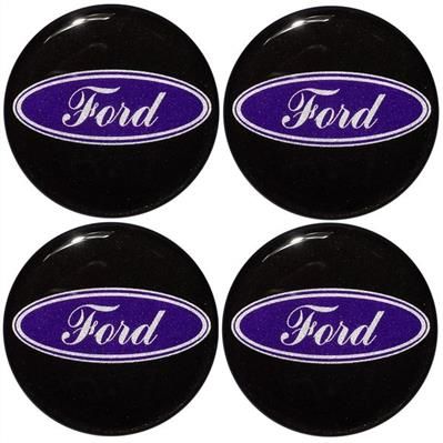Naklejki na kołpaki emblemat Ford 65mm fiolet sil