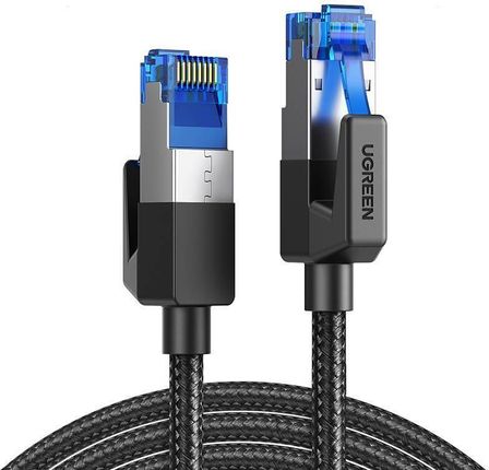 Ugreen Nw153 Kabel Sieciowy W Oplocie, Ethernet Rj45, Cat.8, F/Ftp, 1.5M (Czarny)