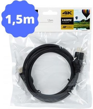 Blow Przewód Kabel Hdmi 2.0 1,5M 4K 3D High Speed Gold