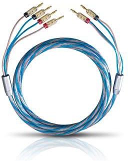 Oehlbach Bi Tech 4.4 200 – Set Cavi Per Altoparlanti Bi-Amping – 2 X 2,5 Mm² (SPC) E 2 X 4,0 Mm² (OFC) – 2 Metri - 2