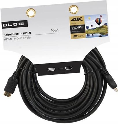 Blow Kabel Hdmi Premium 10M 4K Uhd 3D Pozłacane Styki