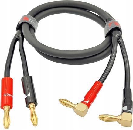 Nakamichi Kabel Głośnikowy 2X2,5 Banan Kątowy 10M