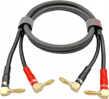 Nakamichi Kabel Głośnikowy 2X2,5 Wtyki Kątowe 3M