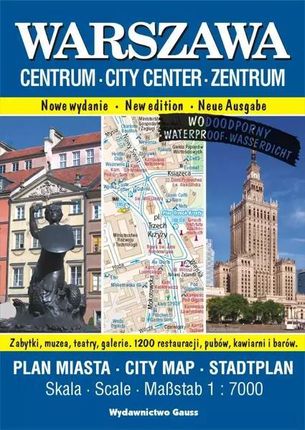 Warszawa Centrum. Plan miasta foliowany 1:7000 wyd. 2023 - Opracowanie zbiorowe