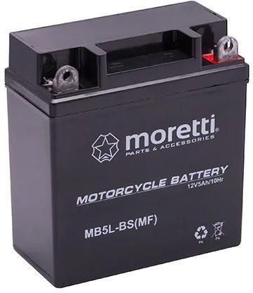 Moretti Akumulator Żelowy Agm Mb5L-Bs 12V 5Ah Odpowiednik Yb5L-Bs
