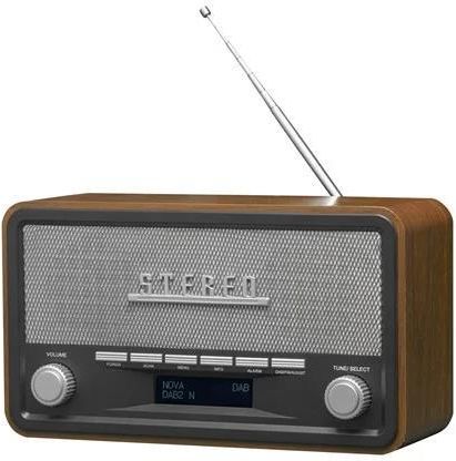 Denver Dab-18 - Clock Radio - Bluetooth - Stereo - Srebrny