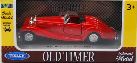 Welly Old Timer 1936 Mercedes-benz 500K 1:34 Nowy 13105632909