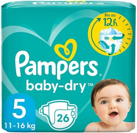 Pampers Baby Dry Junior Pieluchy Rozmiar 5 26szt.