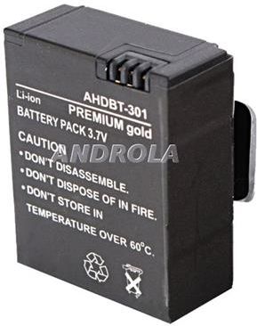Bateria GoPro AHDBT-201 AHDBT-301 1050mAh