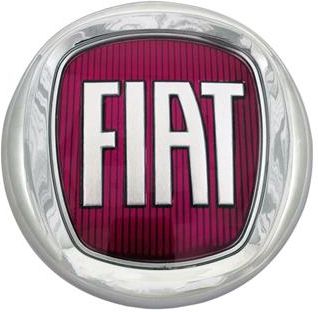Emblemat logo znaczek Fiat 120mm czerwony