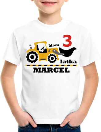 Mam trzy latka, traktor - koszulka dziecięca