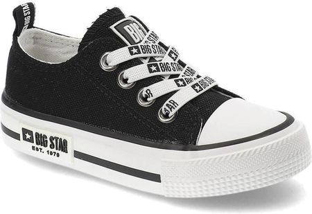 Czarne Trampki Big Star Dziecięce Buty Wsuwane