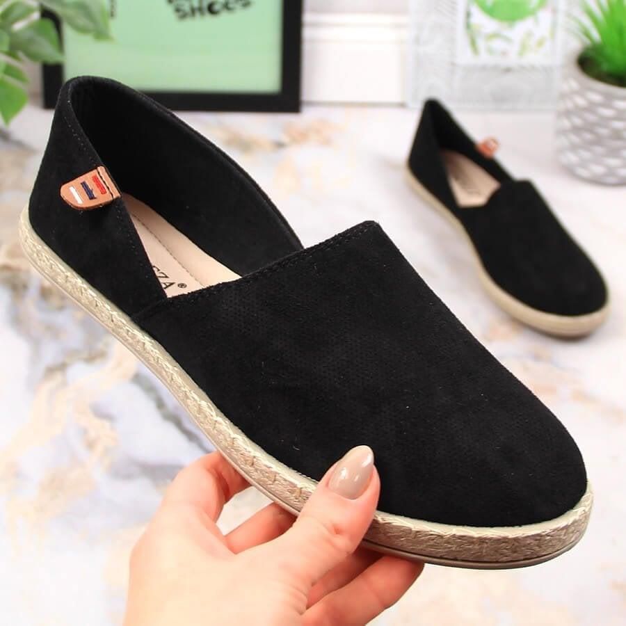 Vinceza Espadryle Damskie Wsuwane Czarne Vinceza Ceny I