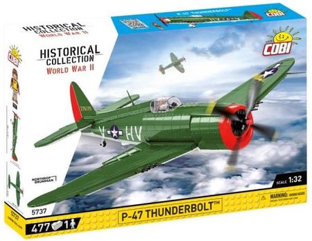 Cobi 5736 Historical Collection Wwii P-47 Thunderbolt 477El.