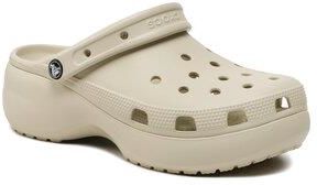 Klapki Crocs - Classic Platform Clog W 206750 Bone