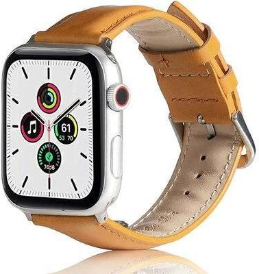 Pasek Beline Leather Do Apple Watch 2/3/4/5/6/7 (38/40/41Mm) Jasnobrązowy