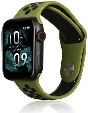 Pasek Beline Sport Silicone Do Apple Watch 2/3/4/5/6/7/8/Se/Se 2/Ultra (42/44/45/49Mm) Zielono-Czarny