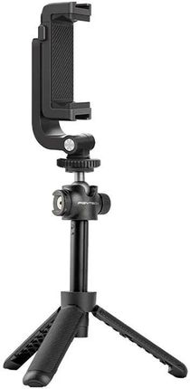 Selfie stick/statyw PGYTECH z uchwytem na telefon, kamerę sportową z gwintem 1/4, stopką i regulacją długości