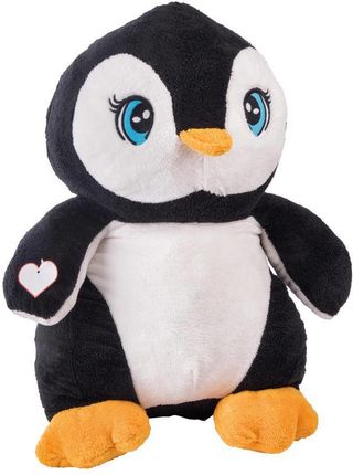 Duży Pluszowy Pingwin Skipper Biały Czarny