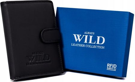 Skórzany portfel męski z systemem RFID — Always Wild