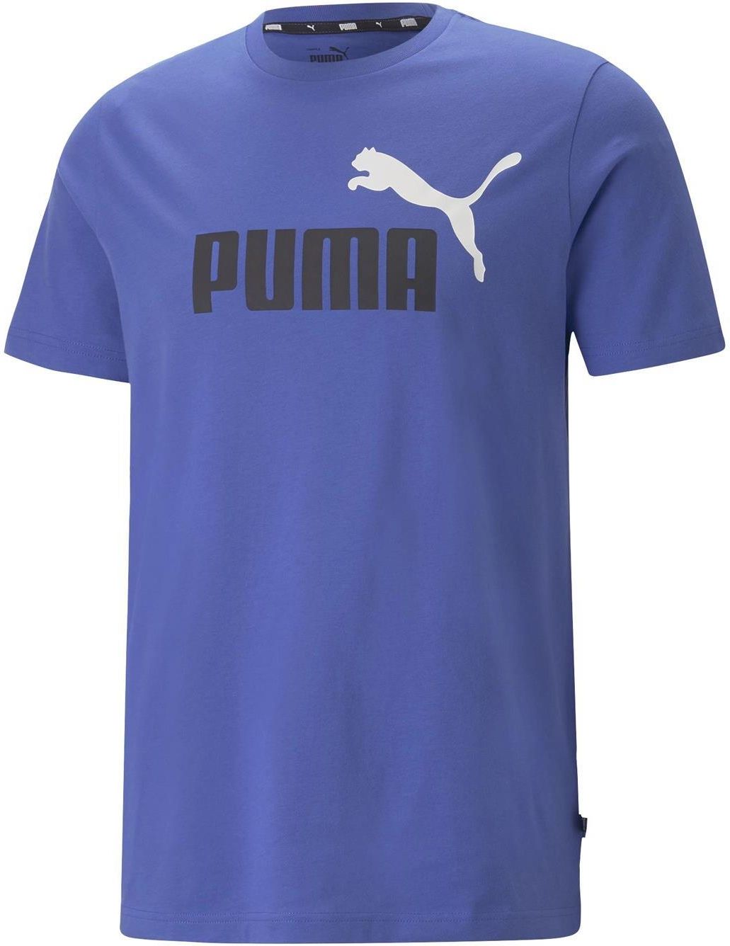 Męska Koszulka Z Krótkim Rękawem Puma Ess 2 Col Logo Tee 58675992 Niebieski Ceny I Opinie 