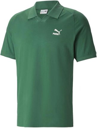 Męska Koszulka Puma Classics V-Collar Polo 53812537 – Zielony