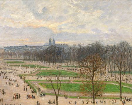Zakito Posters Plakat 50x40 Ogród Tuileries w zimowe popołudnie Camille Pissarro