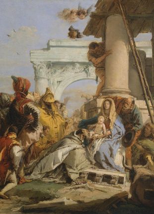 Zakito Posters Plakat 20,5x28,4 Pokłon Trzech Króli Giovanni Battista Tiepolo