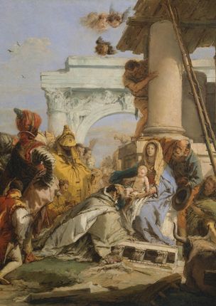 Zakito Posters Plakat 21x29,7 Pokłon Trzech Króli Giovanni Battista Tiepolo
