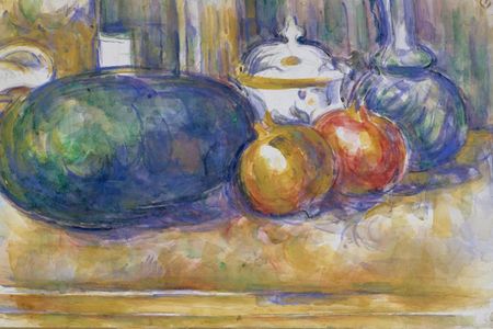 Zakito Posters Plakat 45x30 Martwa natura z arbuzem i granatami Paul Cézanne