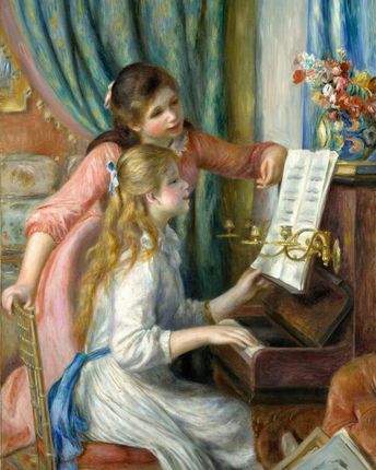 Zakito Posters Plakat 40x50 Dwie młode dziewczyny przy fortepianie Auguste Renoir