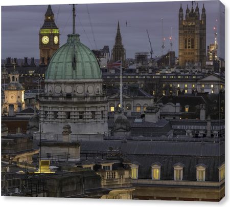 Zakito Posters Obraz 100x90cm Krajobraz Londynu z Big Benem i Westminster Abby 3 Assaf Frank