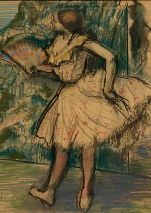 Zakito Posters Plakat 29,7x42 Tancerz z fanem Edgar Degas